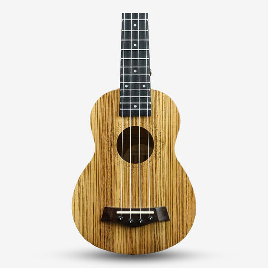 KAPPA Series 21 inch Soprano Ukulele - Zebra Wood (RCStromm / UZW21)