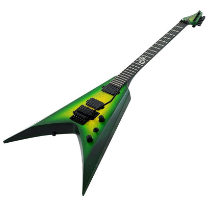 Solar V1.6FRLB Floyd Rose Flame Lime Burst Electric Guitar
