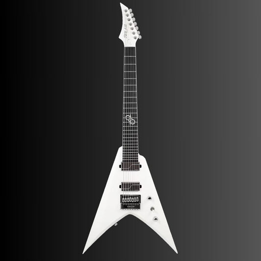 Solar V1.7Vinter Pearl White Matte 7 String Electric Guitar