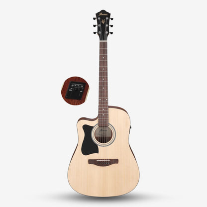 Ibanez V40LCE V Series Left Handed Acoustic Electric Guitar with Preamp , Open Pore Natural ( V40L-CE / V40LHE / V40EQ )