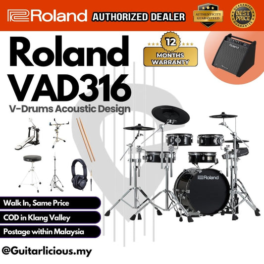 Roland VAD316 V-Drums Acoustic Design Electronic Drum Set (VAD-316)