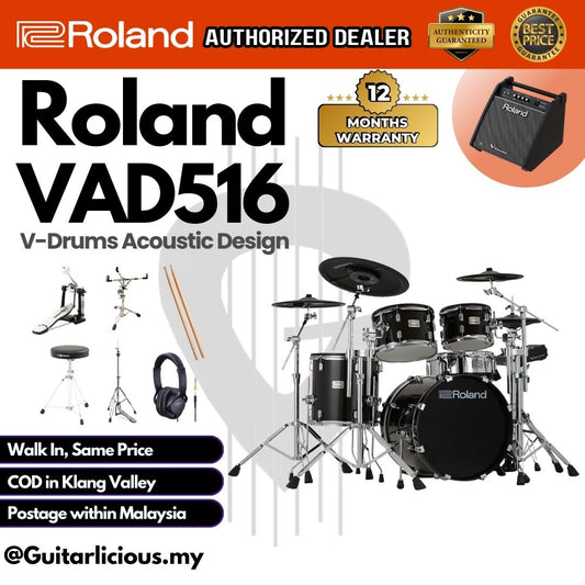Roland VAD516 V-Drums Acoustic Design Electronic Drum Set (VAD-516)
