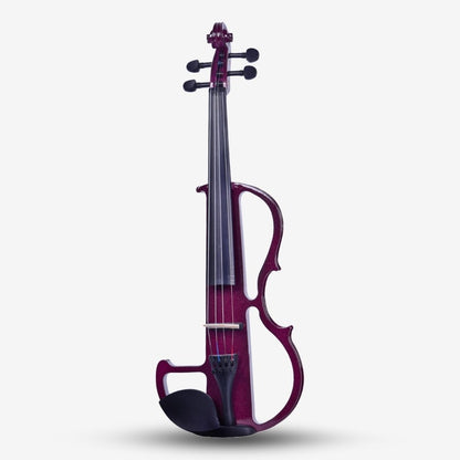 The Rose Electric Violin for Beginner with Free Bow, Bridge, Headphone, Case, Rosin, Cable, & Battery (4/4 Full Size, R-E10)