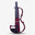 The Rose Electric Violin for Beginner with Free Bow, Bridge, Headphone, Case, Rosin, Cable, & Battery (4/4 Full Size, R-E10)