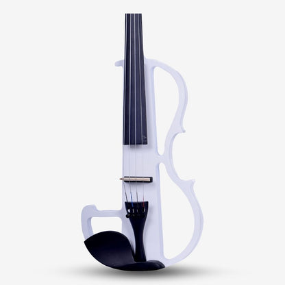 The Rose Electric Violin for Beginner with Free Bow, Bridge, Headphone, Case, Rosin, Cable, & Battery (4/4 Full Size, R-E10)