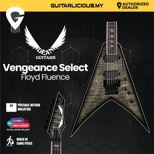 Dean Vengeance Select Electric Guitar with Floyd Rose & Fishman Fluence Pickups – Charcoal Burst / VEN SEL F FL CHB (B-Stock)