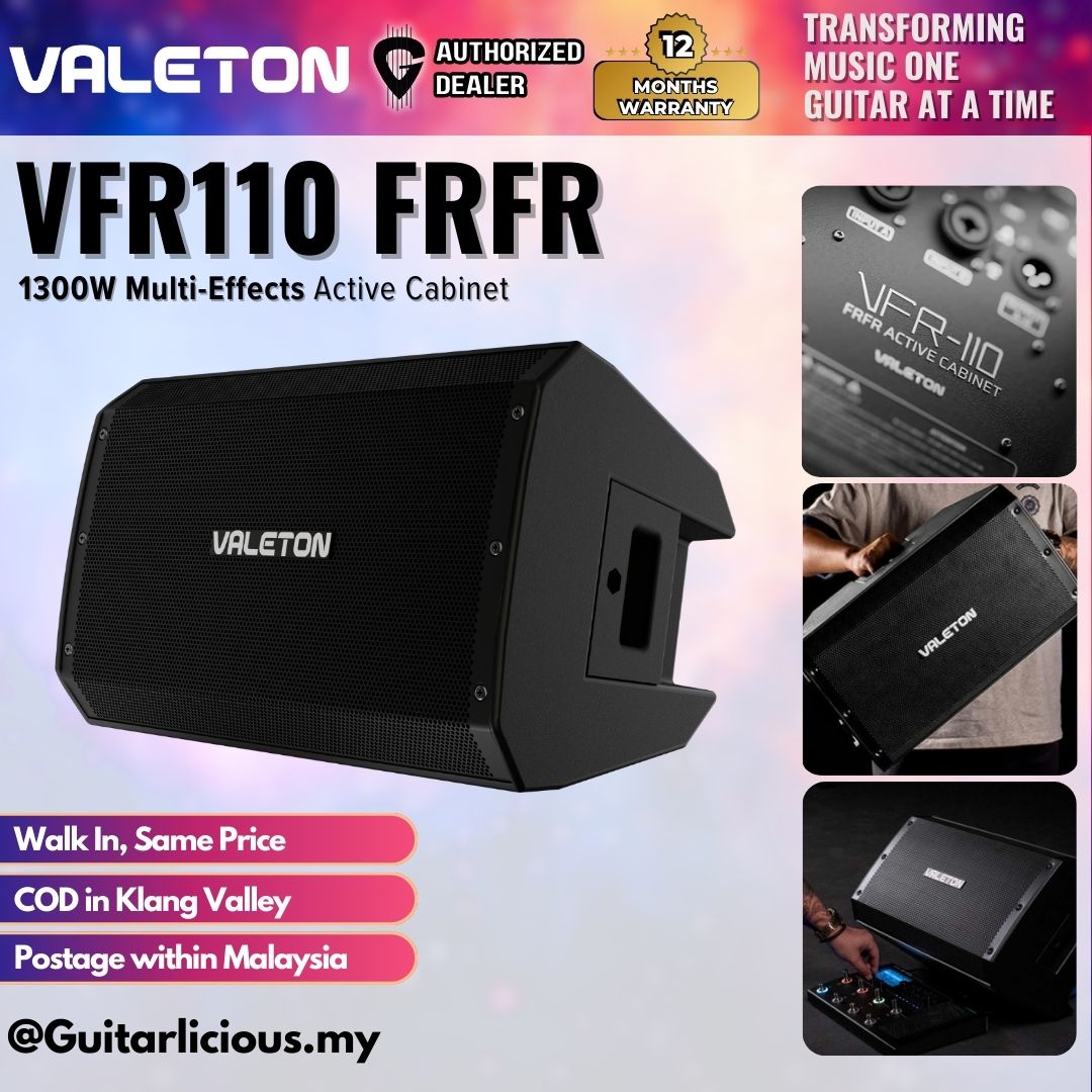 Valeton VFR110 FRFR 1300W Multi-Effects Active Cabinet VFR-110
