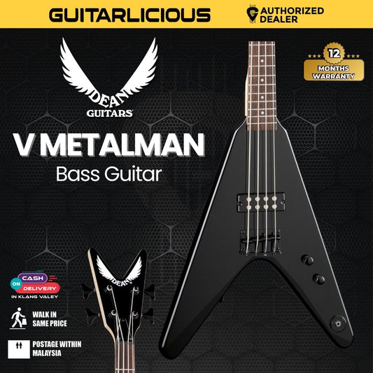 Dean V Metalman Bass Guitar - Classic Black ( Coming Soon )