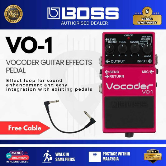 BOSS VO-1 Vocoder Guitar Effects Pedal