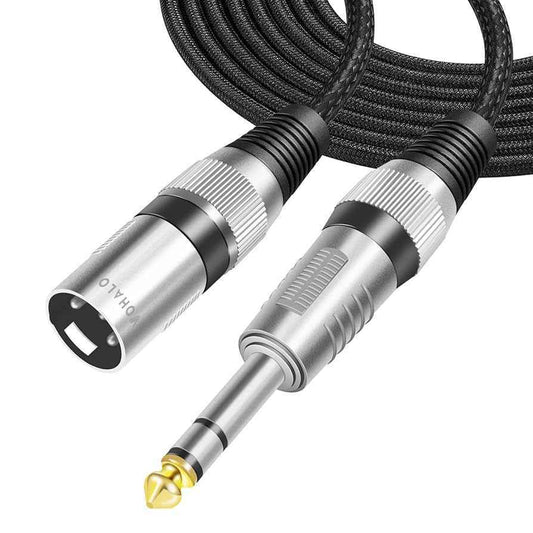 SONICAKE VXM Series XLR Male to 1/4-Inch TRS Male Cable - Gold Plated High Fidelity, Noise-Eliminating Microphone Cable (2M / 3M)