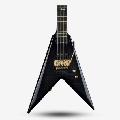 Dean Vengeance Karl Sanders 7 String Transparent Black Electric Guitar