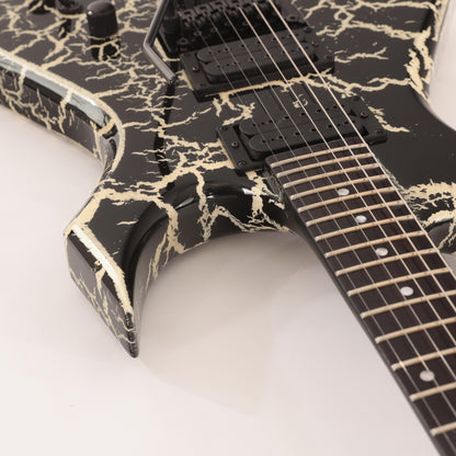 B.C. Rich Warlock Legacy with Floyd Rose Electric Guitar - Black Crackle (Coming Soon)