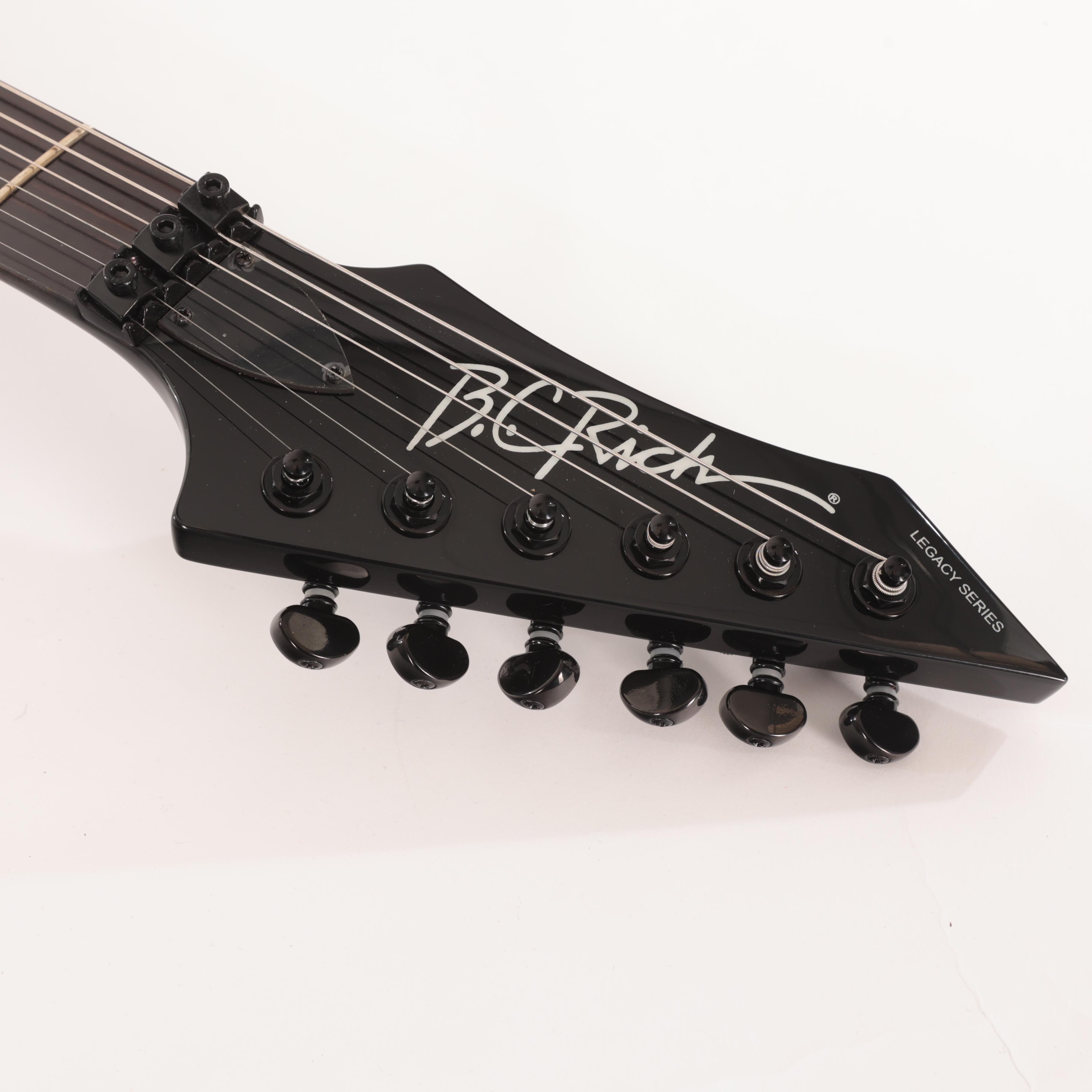 B.C. Rich Warlock Legacy with Floyd Rose - Black Crackle