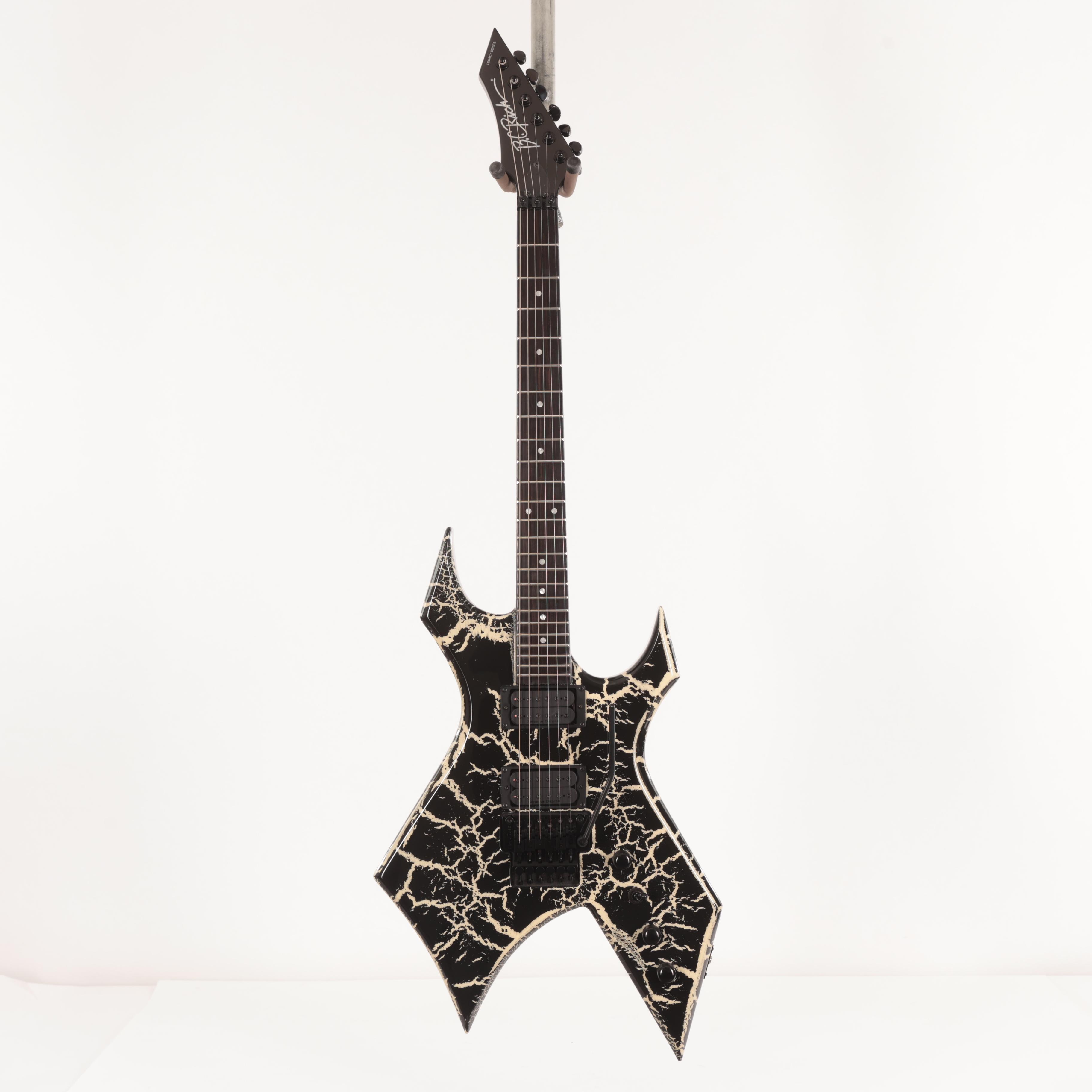 B.C. Rich Warlock Legacy with Floyd Rose - Black Crackle