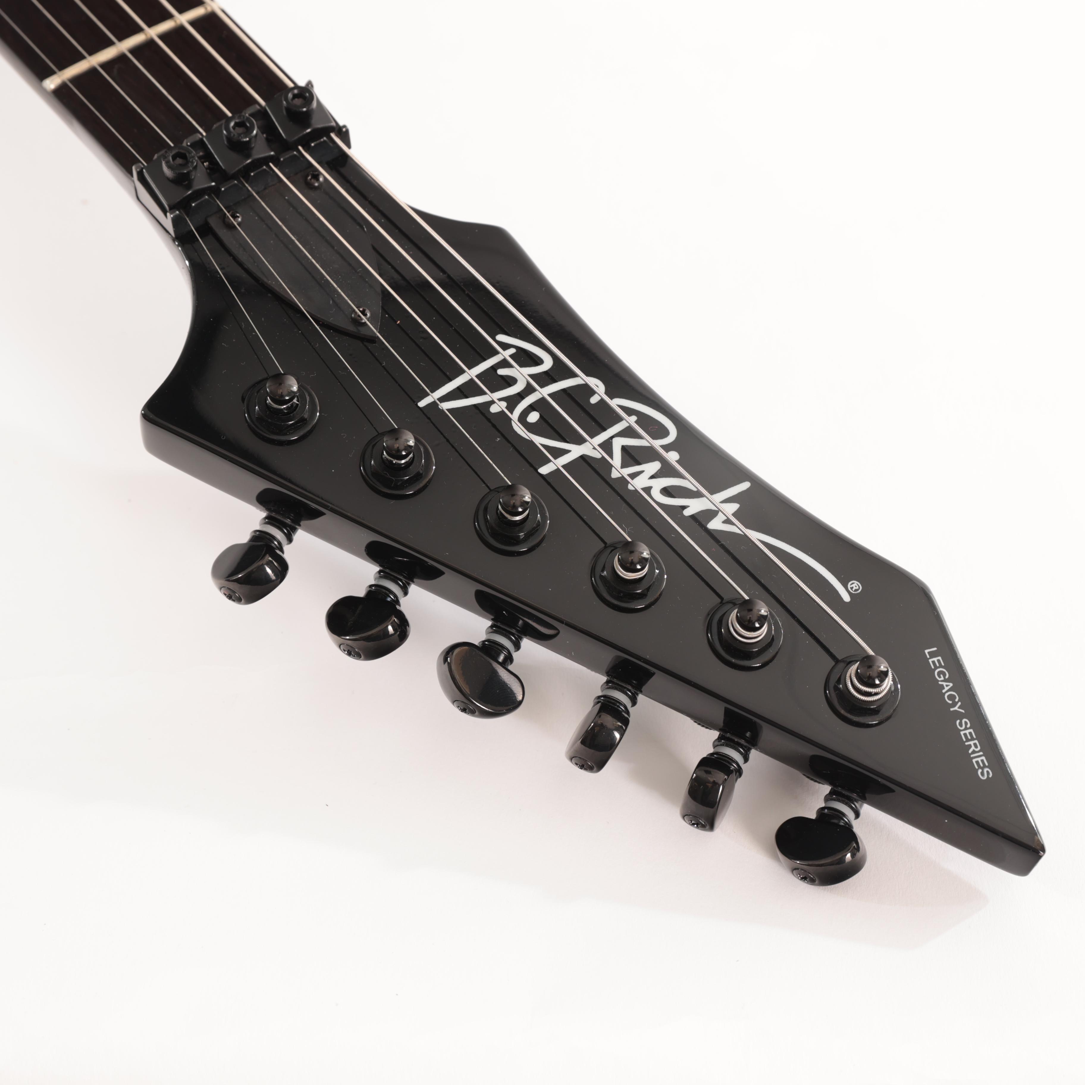 B.C. Rich Warlock Legacy with Kahler Electric Guitar - Black