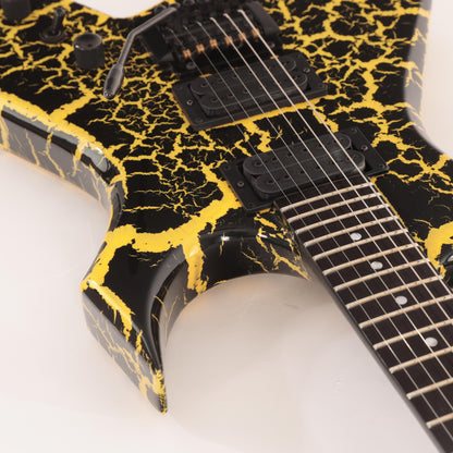 B.C. Rich Warlock Legacy with Kahler Electric Guitar - Yellow Crackle  (Coming Soon)