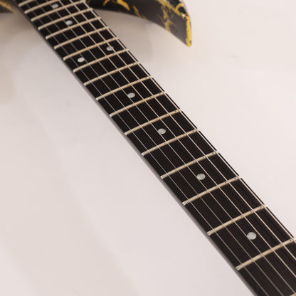 B.C. Rich Warlock Legacy with Kahler Electric Guitar - Yellow Crackle  (Coming Soon)