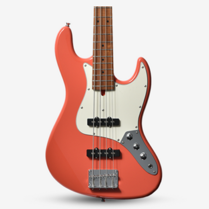 Bacchus WJB-1DX RSM/M Universe Series 4 Strings Bass Guitar - Fiesta Red