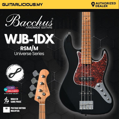 Bacchus WJB-1DX RSM/M Universe Series 4 Strings Bass Guitar - Black