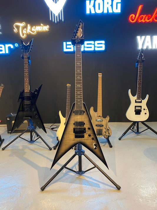 Dean Vengeance Select Electric Guitar with Floyd Rose & Fishman Fluence Pickups – Charcoal Burst / VEN SEL F FL CHB (B-Stock)