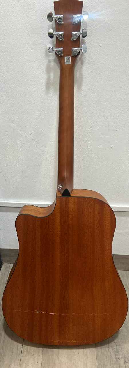 KEPMA EDC 41 inch Dreadnought Semi Acoustic Guitar w AcoustiFex® K-10 Pickup, Full Back Mahogany, EDC-K10 -B-STOCK