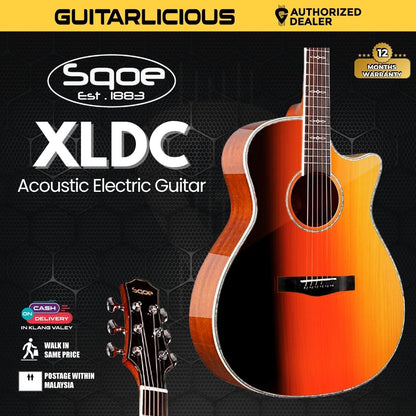 SQOE XLDC Series Acoustic Electric Guitar ( SQOE / XLDC / SQOE - XLDC )
