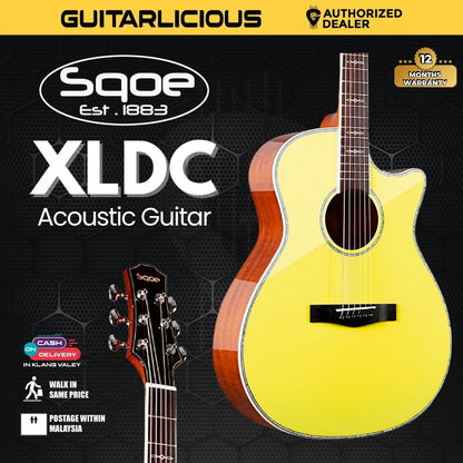 SQOE XLDC Series Acoustic Electric Guitar