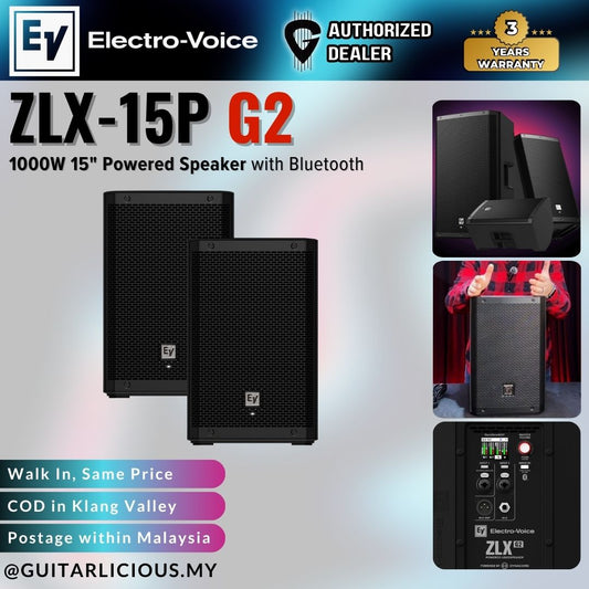 EV Electro-Voice ZLX-15P G2 1000W 15" Powered Speaker with Bluetooth -  ( ZLX-15P / ZLX 15P )