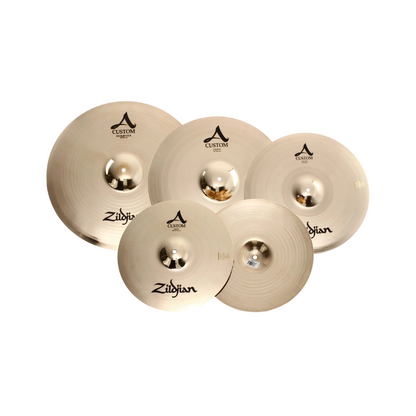 Zildjian A20579-11 A Custom Box Set - 14" Hi-hats, 16" Crash, 18" Crash, 20" Ride ( ZILA20579-11 / LA20579 / A-Custom )