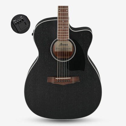 Ibanez PC14MHCE Performance Series Acoustic Electric Guitar - Weathered Black Open Pore ( PC14MHCE-WK )