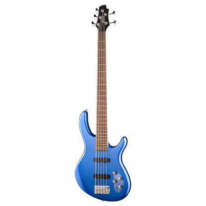 Cort Action Bass V Plus Bass Guitar with Bag - Blue Metallic