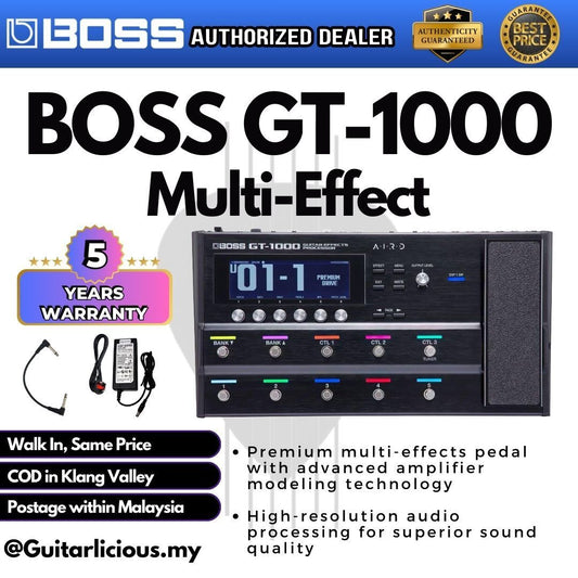 Boss GT-1000 Guitar Multi-Effects Pedal with Amplifier Modeling ( GT1000 / GT 1000 / GT )