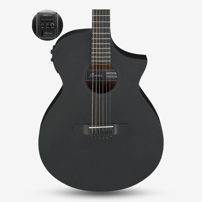 Ibanez AEWC13 AEWC Series Acoustic Electric Guitar - Weathered Black Open Pore ( AEWC13-WK / AEWC )