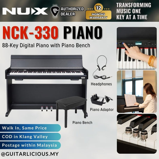 Nux NCK-330 88 Keys Digital Piano Combination Classic and Modern Piano with Bluetooth (NCK330 NCK 330)