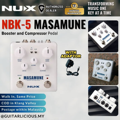 NUX NBK-5 Masamune Booster and Kompressor Pedal ( NBK5 )