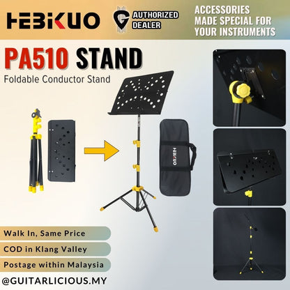 Hebikuo PA510 Foldable Conductor Stand with Thickened Pipe Diameter - ( PA-510 / PA 510 )