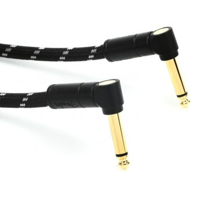 Fender Deluxe Series Patch Cable, Black Tweed, 2 Pack
