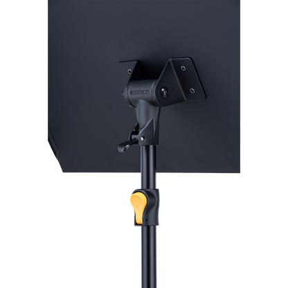 Hercules BS200BPLUS EZ Grip Symphony Stand — stackable, EZ-Grip height adjustment, dual-front leg stability.