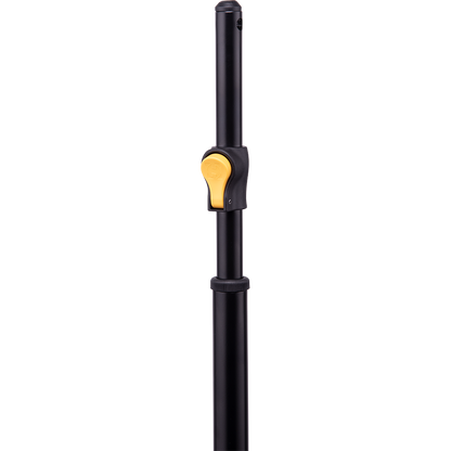 Hercules BS200BPLUS EZ Grip Symphony Stand — stackable, EZ-Grip height adjustment, dual-front leg stability.