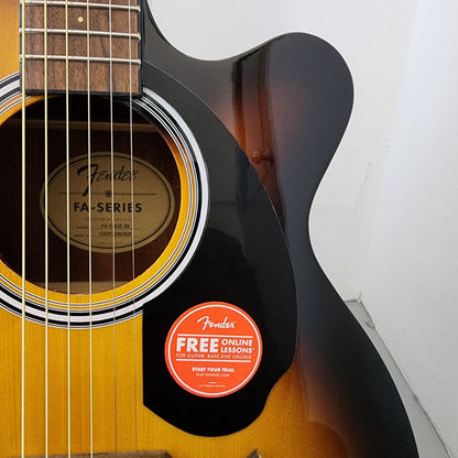 Fender FA-135CE Dreadnought Acoustic Guitar with Fender Active PIck Up, Walnut FB, Sunburst (FA135 / FA 135E/ FA135CE)