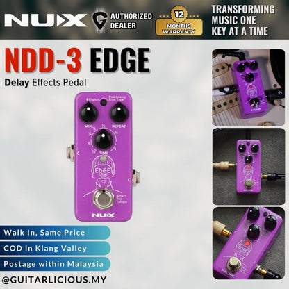 NUX NDD-3 Edge Delay Effects Pedal ( NDD3 )