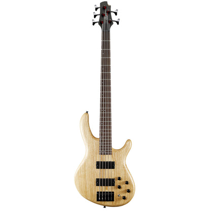 Cort Action DLX V AS 5-String Bass Guitar with Bag - Open Pore Natural