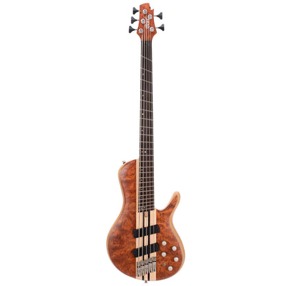 Cort A5 Beyond Electric Bass Guitar with Case - Open Pore Bubinga Natural