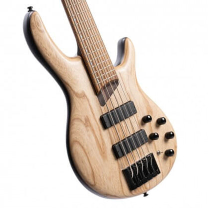 Cort B-5 Element 5-String Bass Guitar with Bag - Open Pore Natural