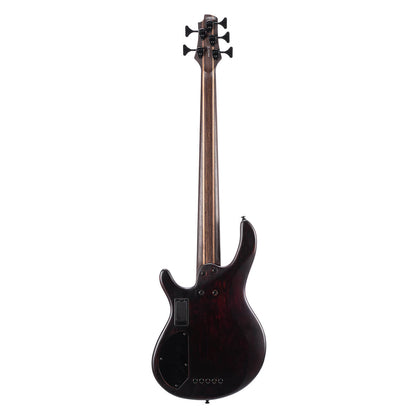 Cort B-5 Element 5-String Bass Guitar with Bag - Open Pore Trans Black
