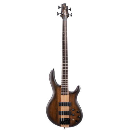 Cort C4 Plus OVMH Electric Bass Guitar with Bag - Antique Brown Burst