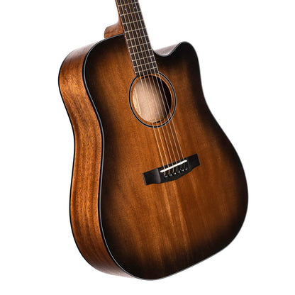 Cort Core-DC All Mahogany Acoustic Guitar with Bag - Open Pore Black Burst