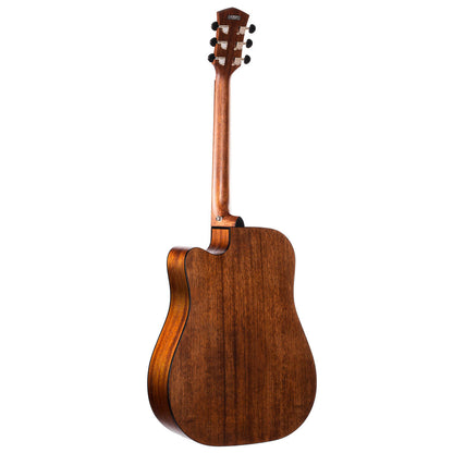 Cort Core-DC All Mahogany Acoustic Guitar with Bag - Open Pore Black Burst