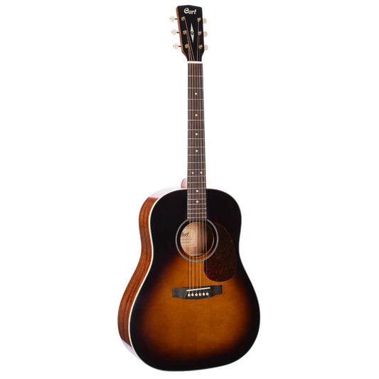 Cort Earth100SSF Acoustic Guitar with Bag - Sunburst