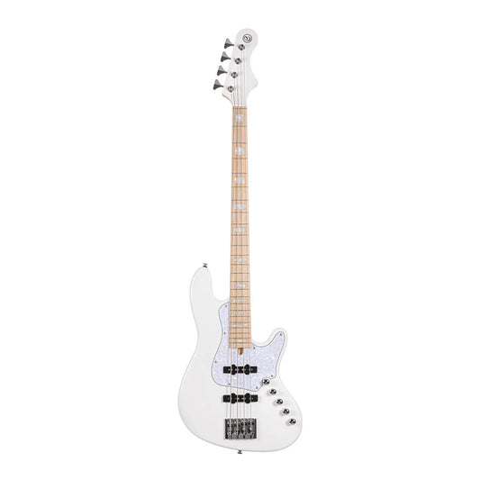 Cort Elrick NJS 4 (New Jazz Standard) 4-String Electric Bass Guitar (White)